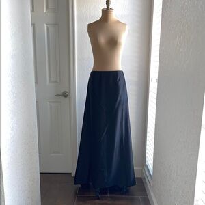 Vintage Lillie Rubin Black Hi-Low Maxi Skirt Size 8 Brand New